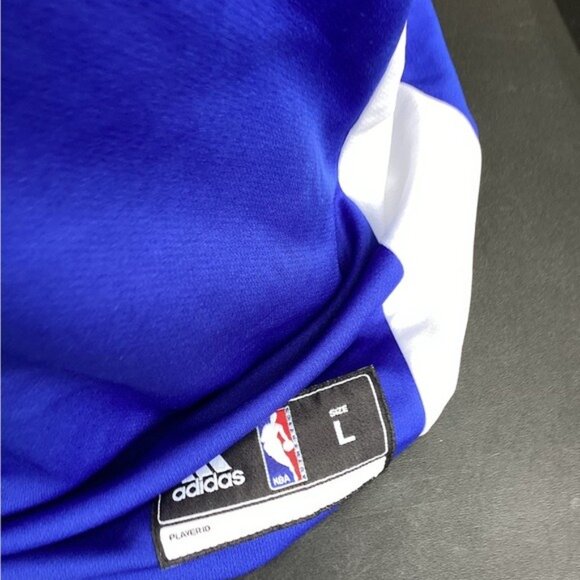 cowgirl argyle boho cozy grandpa dad Adidas Mens Blue Dri-Fit Jersey Size large - Picture 2 of 5